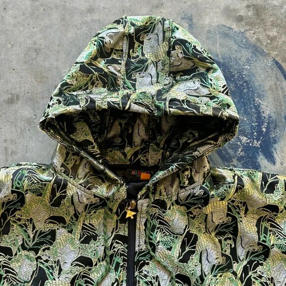 Vintage Y2K Member's Property All Over Print AOP Samurai Hoodie Size XXL - Picture 3 of 7